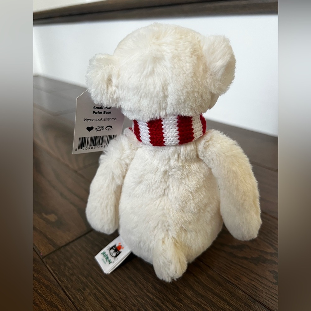 RETIRED Jellycat - Small Pax Polar Bear - Picture 3 of 7
